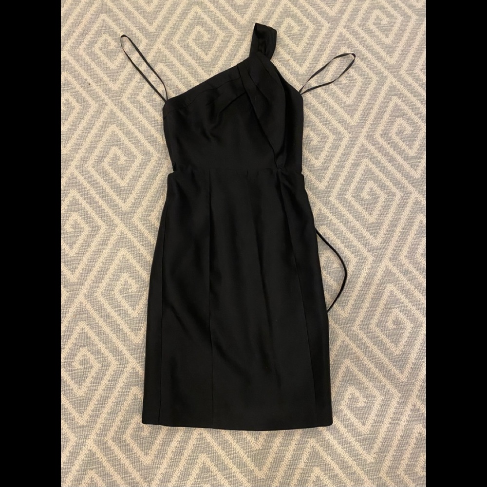 Milly Black One Shoulder Dress